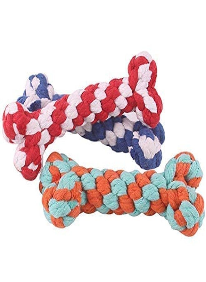 Pups&Pets لعبة حبل معقودة للكلاب من Pups&Pets | لعبة شد على شكل دمبل للكلاب | لعبة مضغ للجراء والكلاب البالغة في مرحلة التسنين | لعبة حبل للكلاب (عبوة من قطعة واحدة) - Image 1